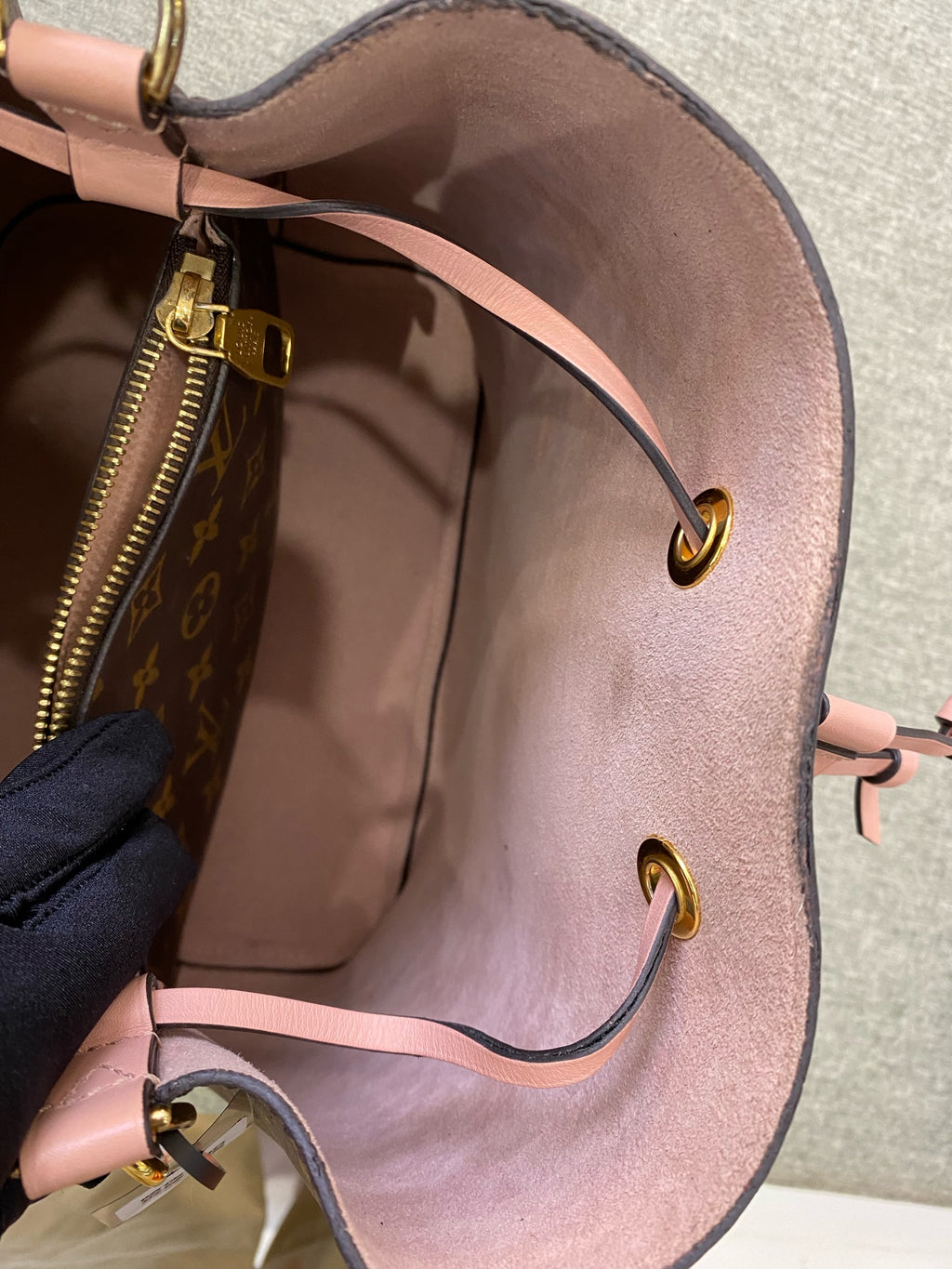Louis Vuitton Pink Bucket & Drawstring Bag