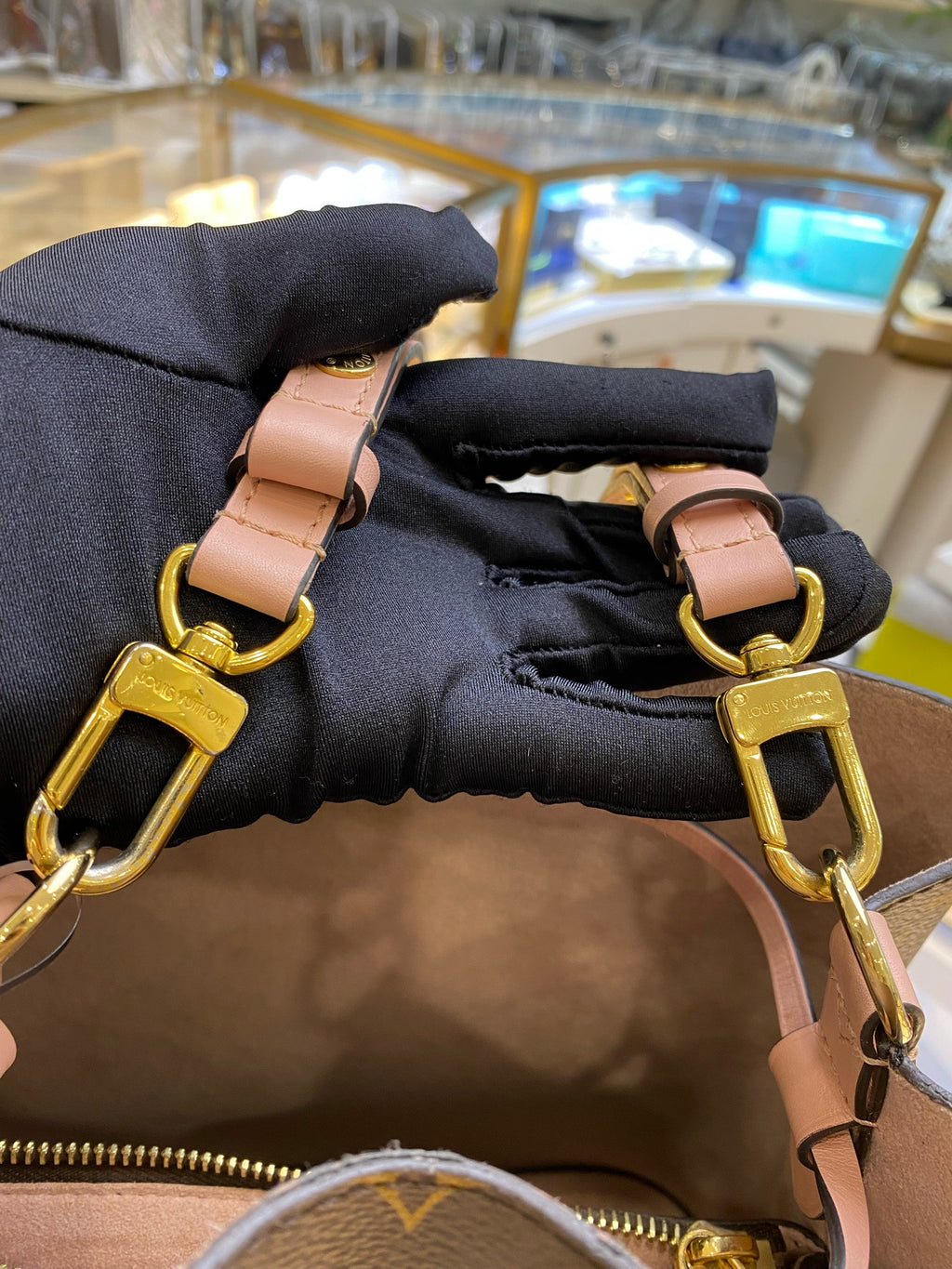Louis Vuitton Pink Bucket & Drawstring Bag