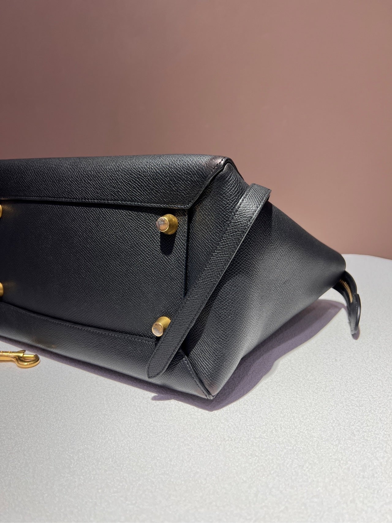 Celine BELT micro-grain cowhide leather handbag 189153ZVA.38NO