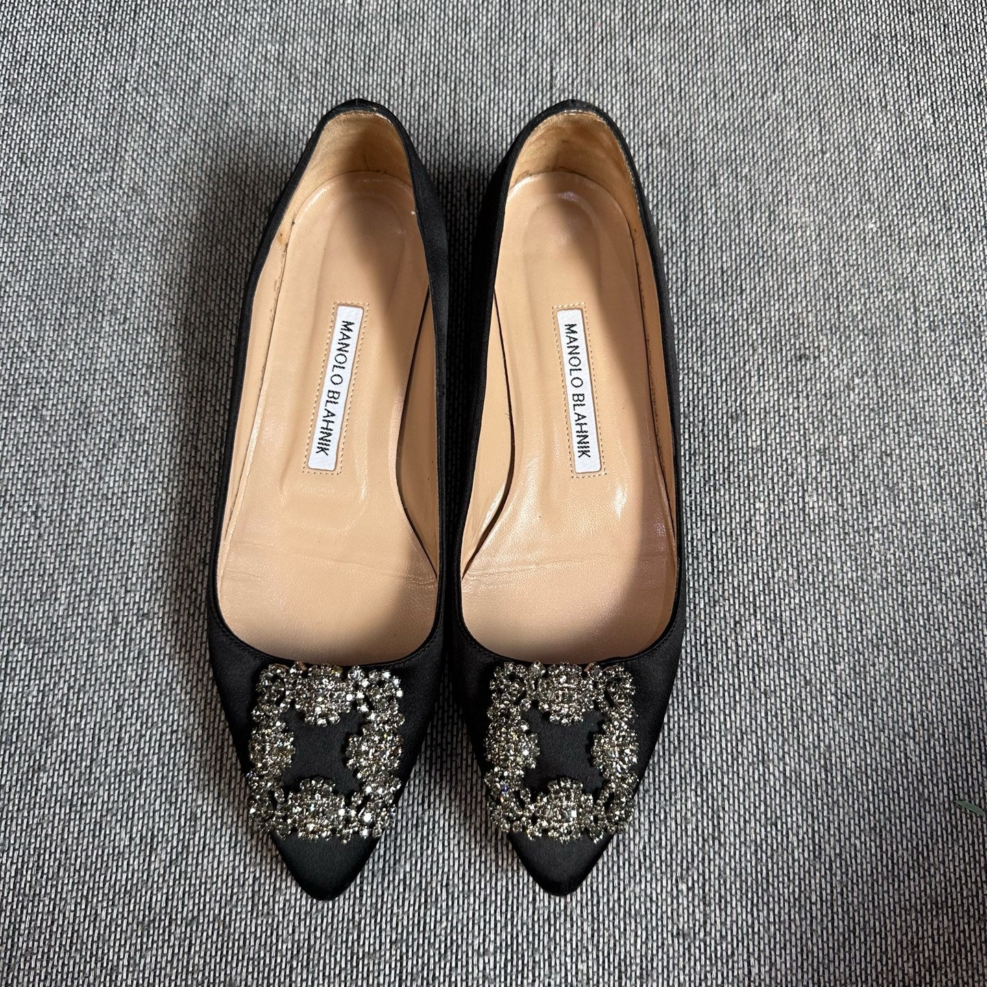 空白 Black Flat shoes