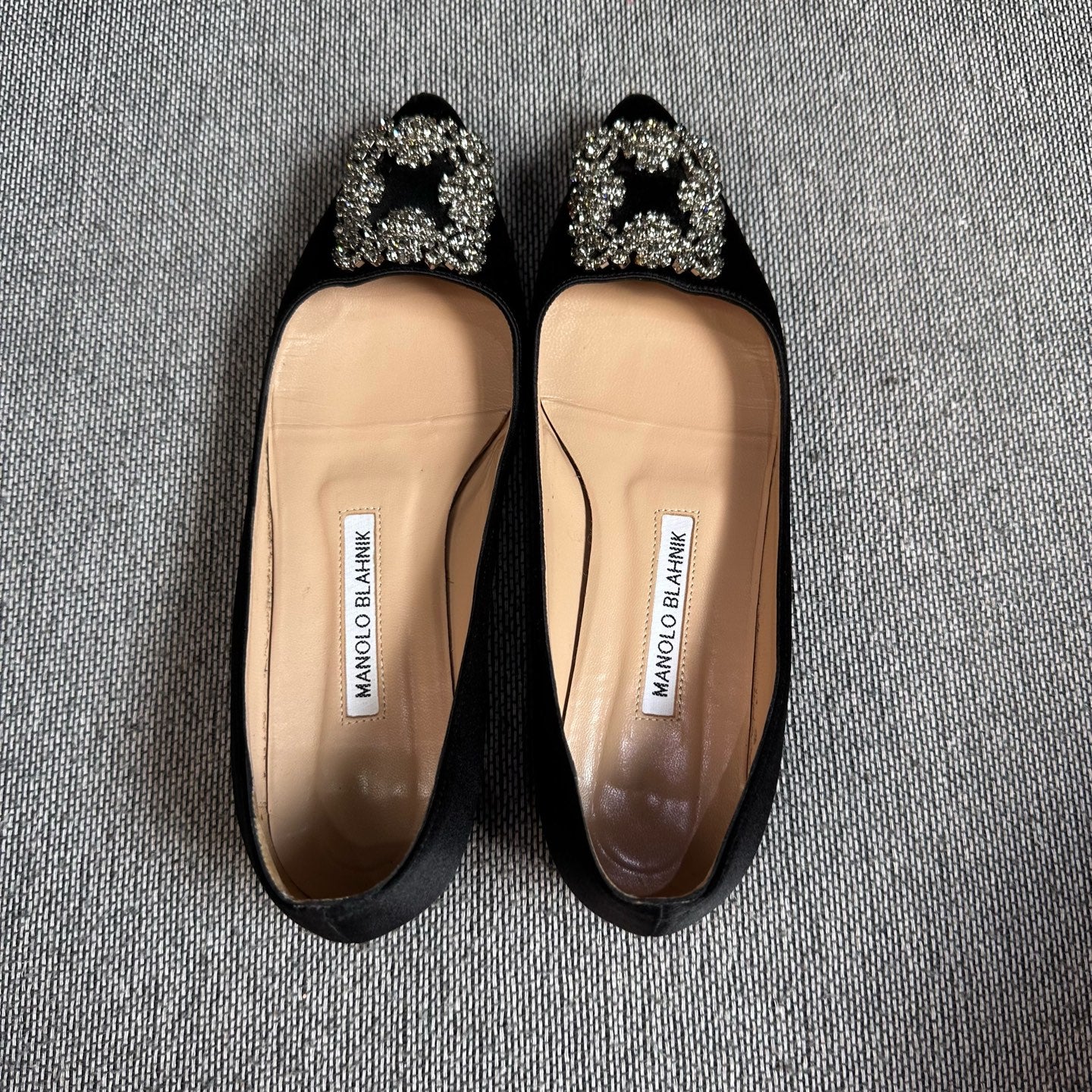 空白 Black Flat shoes