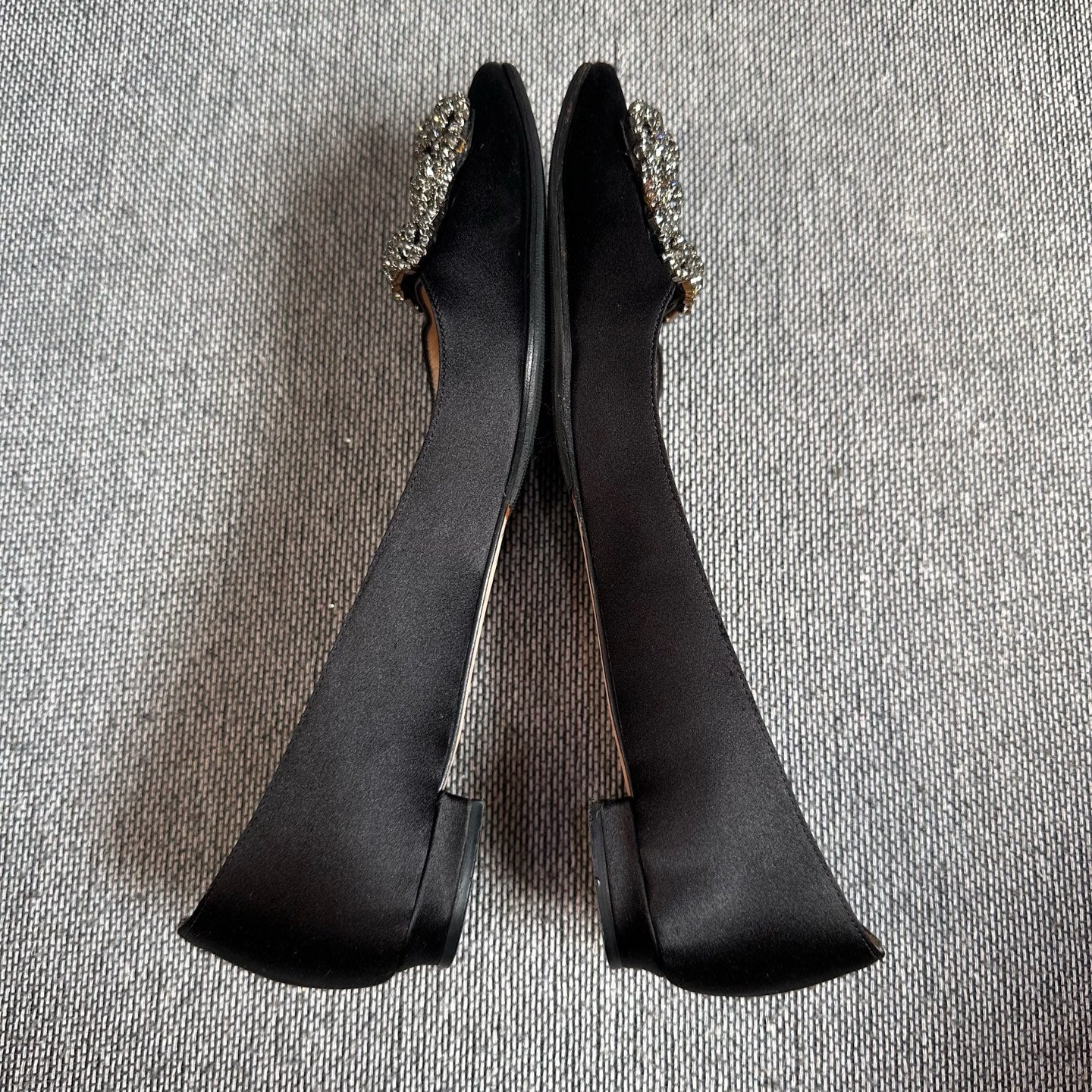 空白 Black Flat shoes
