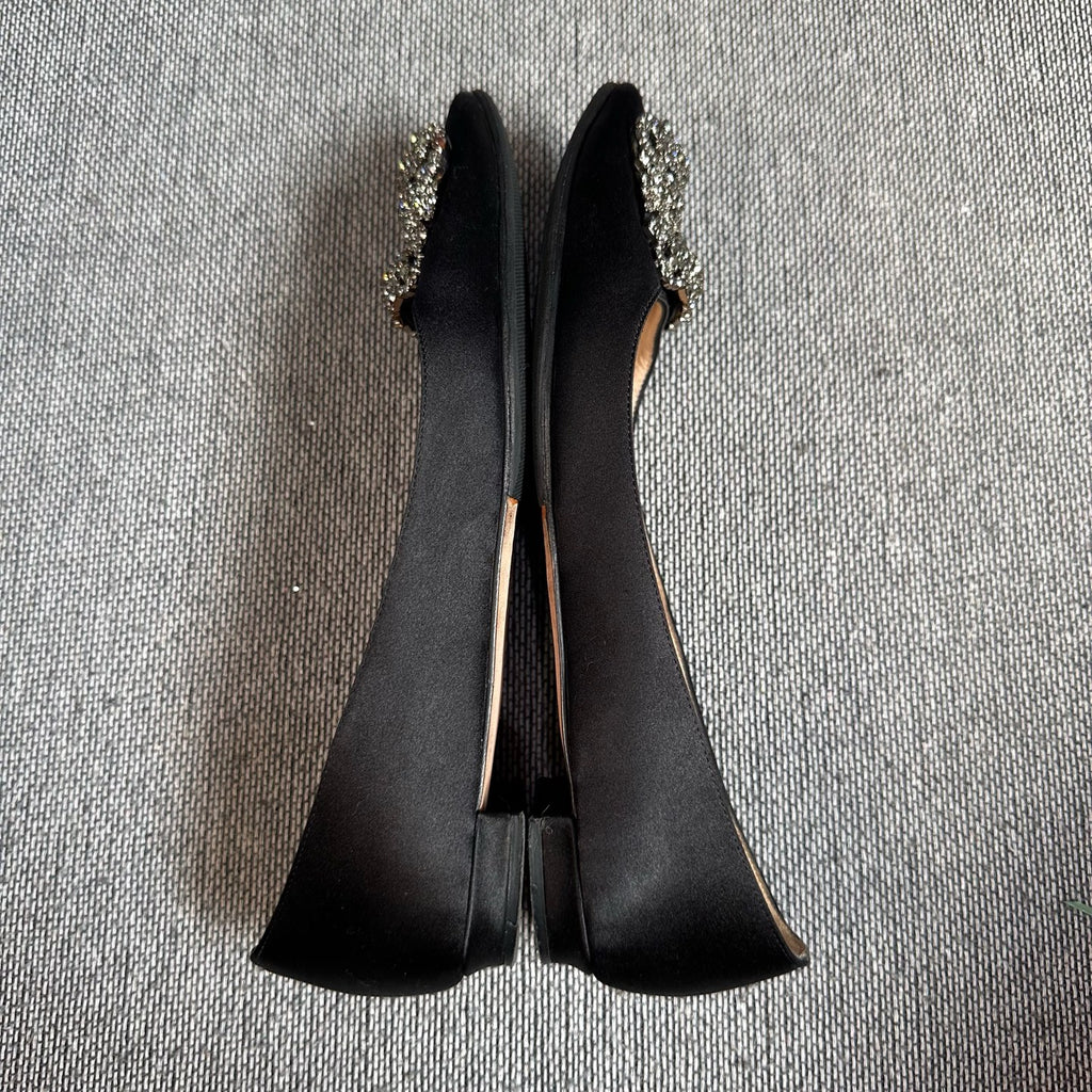 空白 Black Flat shoes