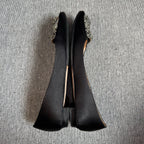 空白 Black Flat shoes
