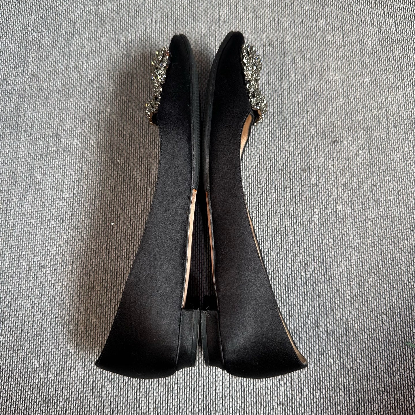 空白 Black Flat shoes
