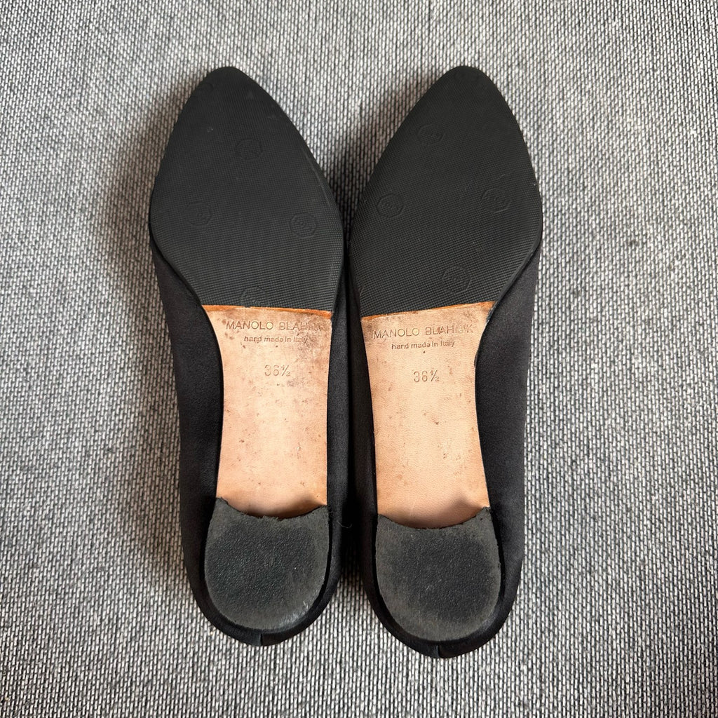 空白 Black Flat shoes