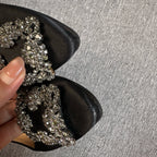 空白 Black Flat shoes