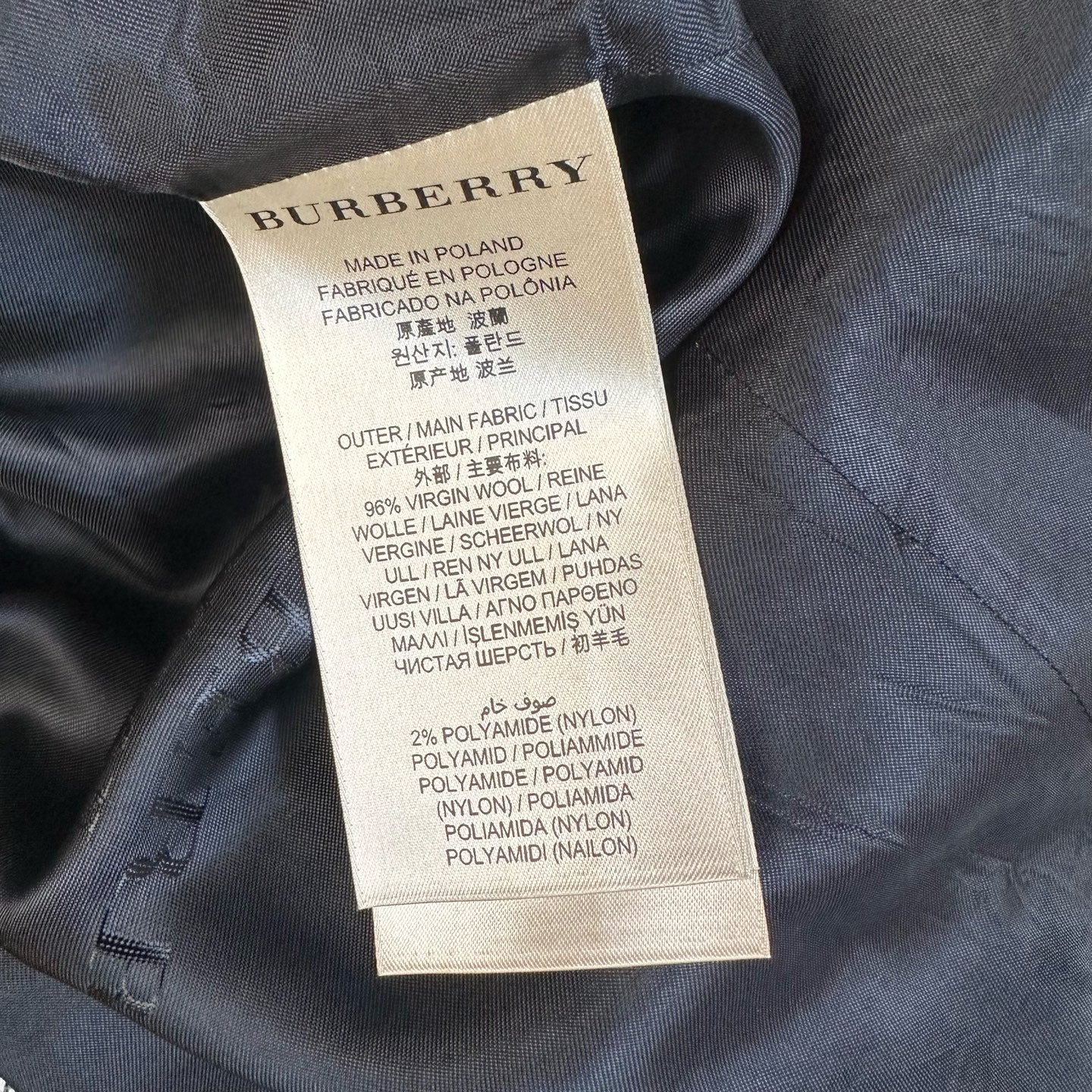 Burberry Black Suit