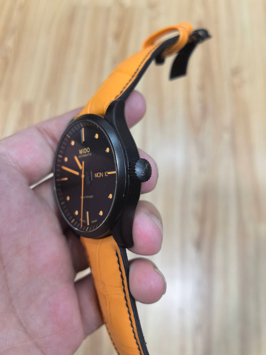 Mido Helmsman Black Automatic (self-winding) watch 42 millimeters M005.430.36.051.22