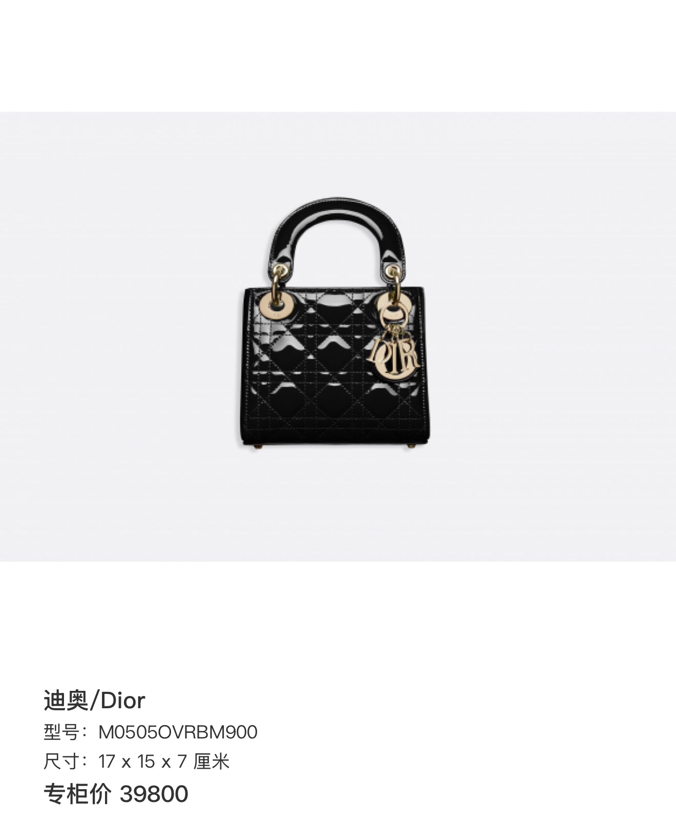 Dior 17 x 15 x 7 centimeters M0505OVRBM900