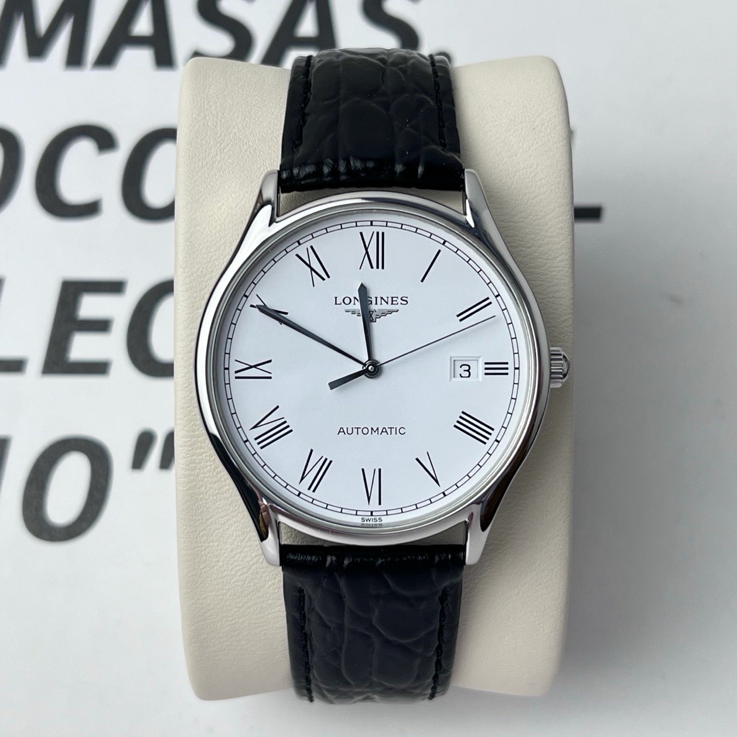 Longines Elegance White Automatic (self-winding) watch 38.5 millimeters L4.960.4.11.2