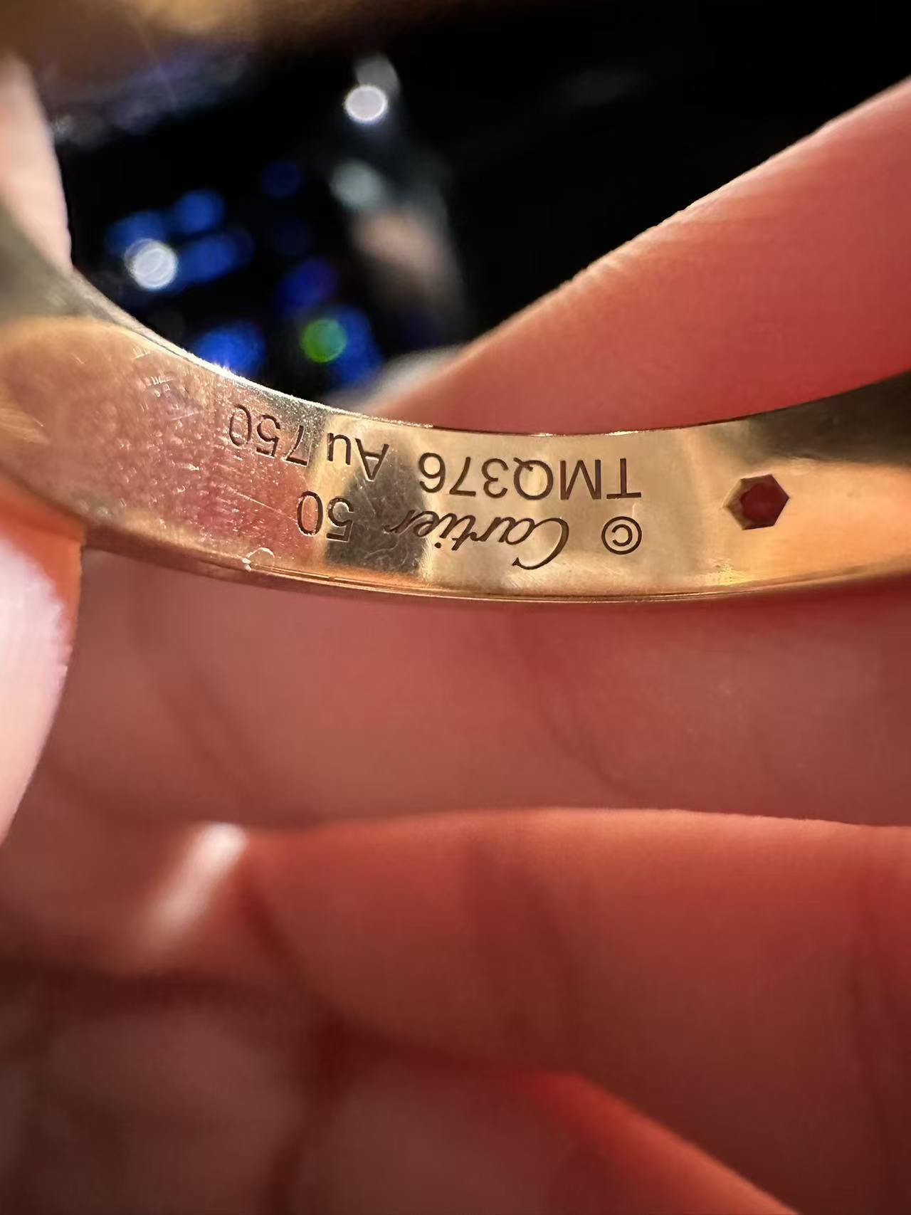 Cartier LOVE wedding rings Rose gold Ring 44 B4050700