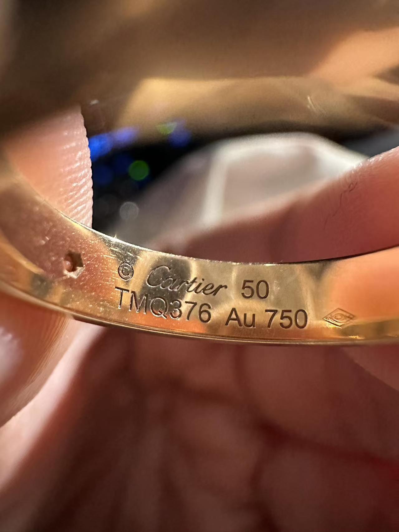 Cartier LOVE wedding rings Rose gold Ring 44 B4050700