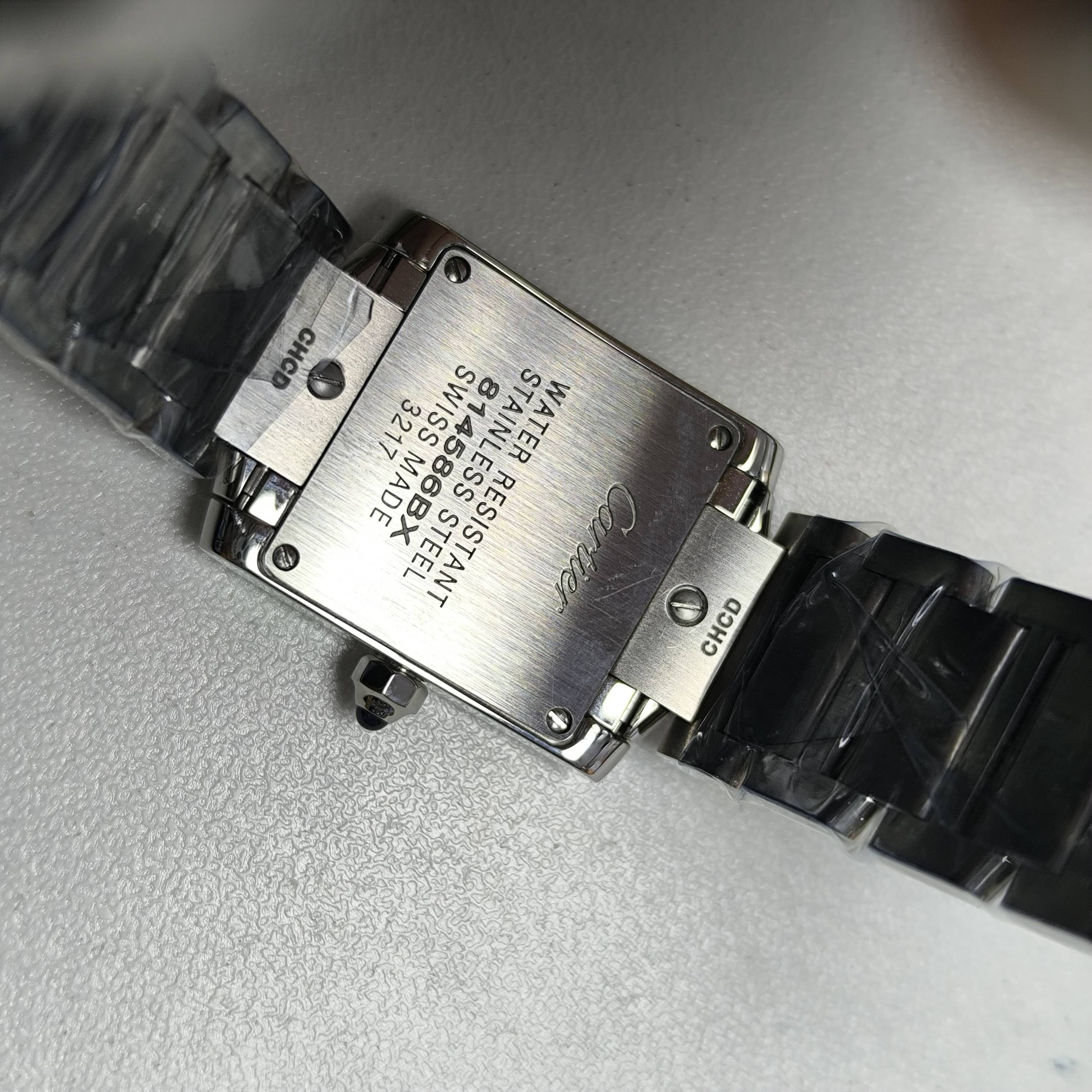 Cartier Tank Française watch trumpet W4TA0008