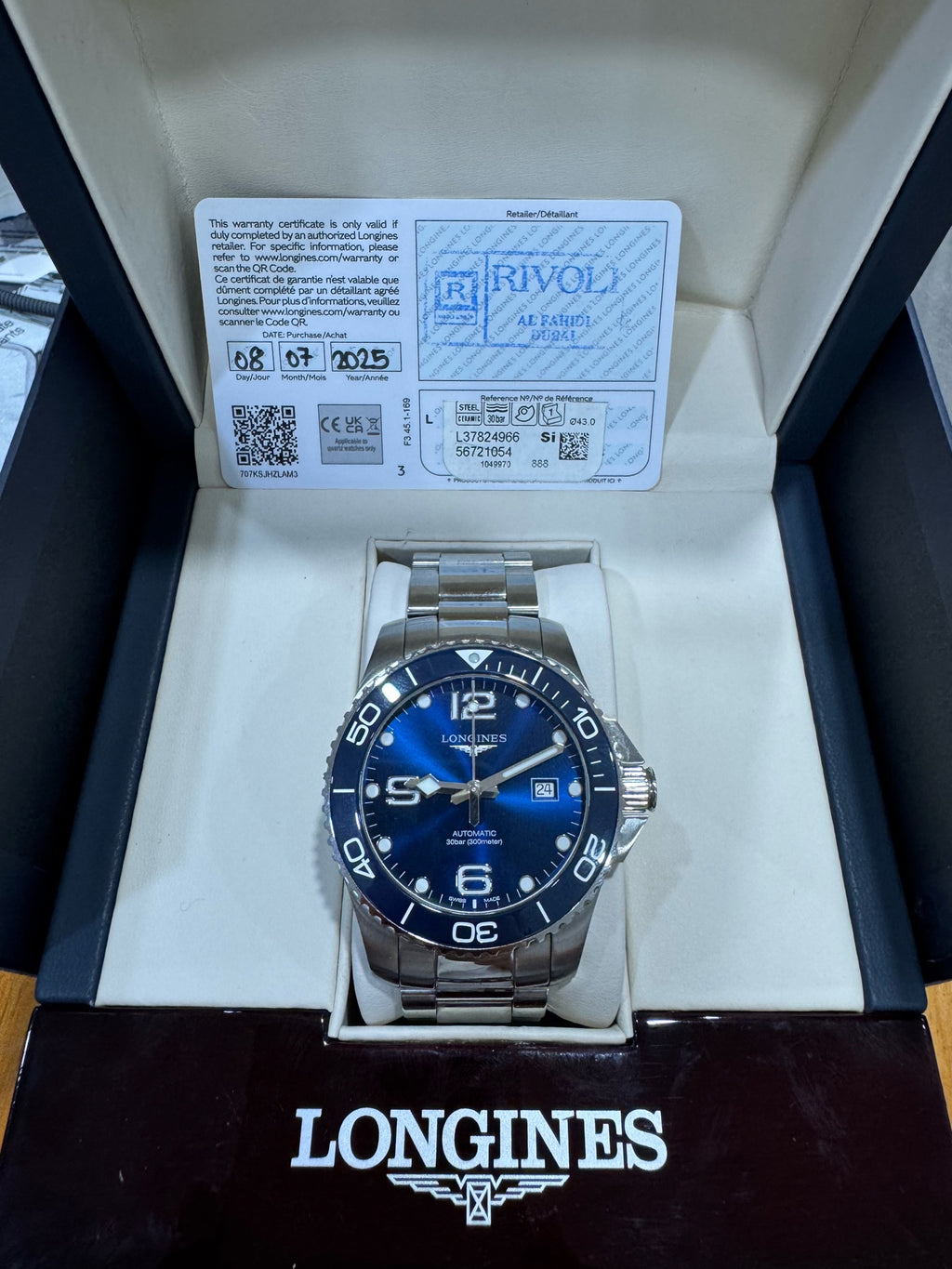 Longines Conquest Diving Series Mechanical watch 43.00mm L3.782.4.96.6