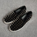 空白 Velvet Black Flat shoes