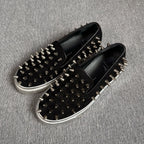 空白 Velvet Black Flat shoes