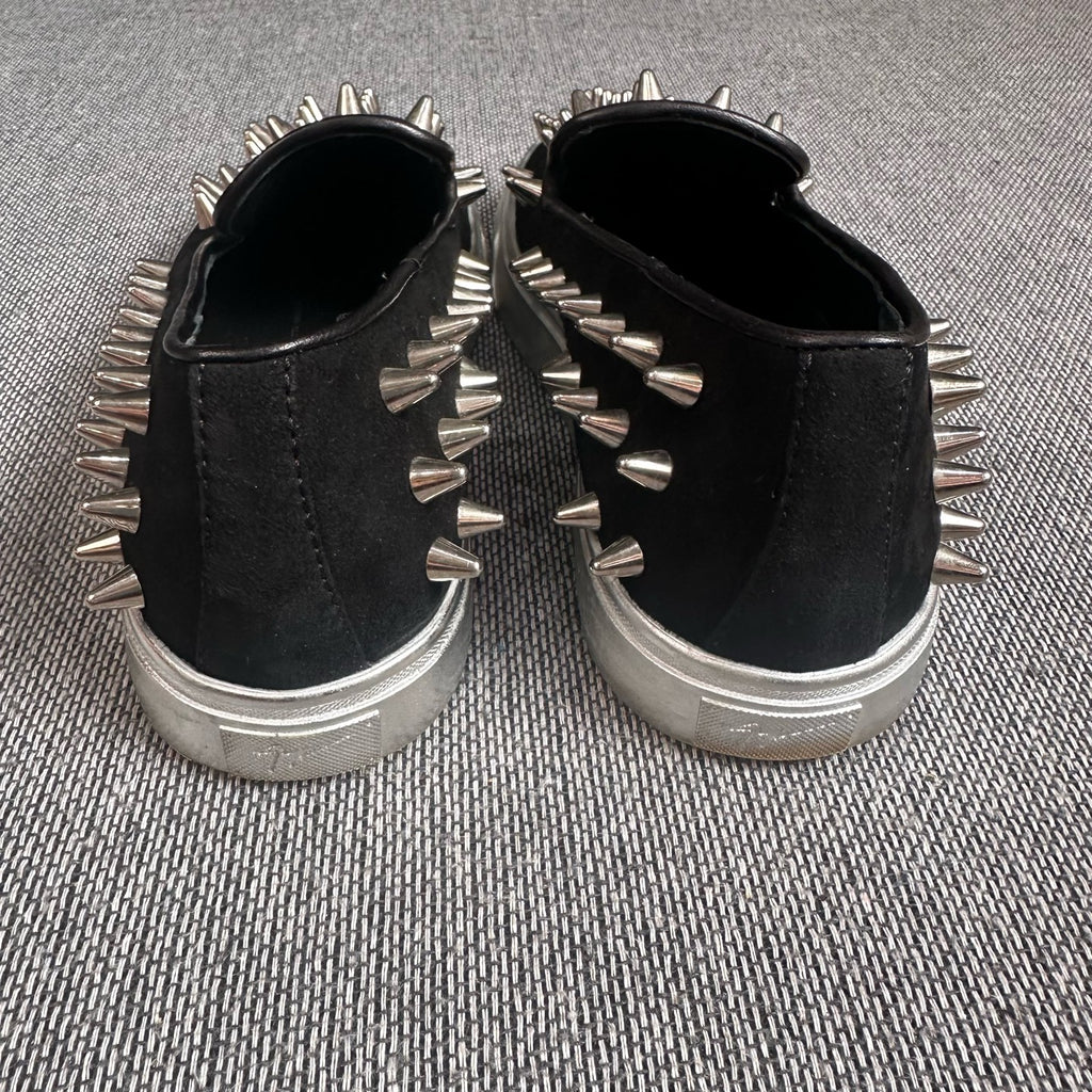 空白 Velvet Black Flat shoes
