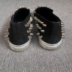 空白 Velvet Black Flat shoes