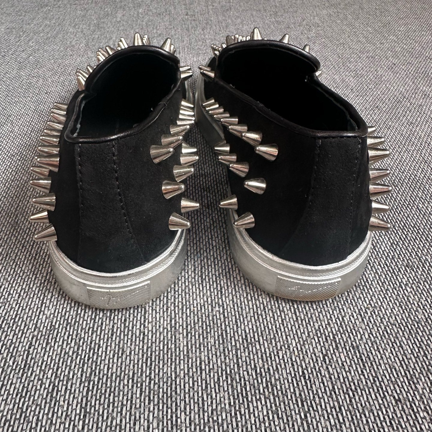 空白 Velvet Black Flat shoes