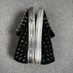 空白 Velvet Black Flat shoes