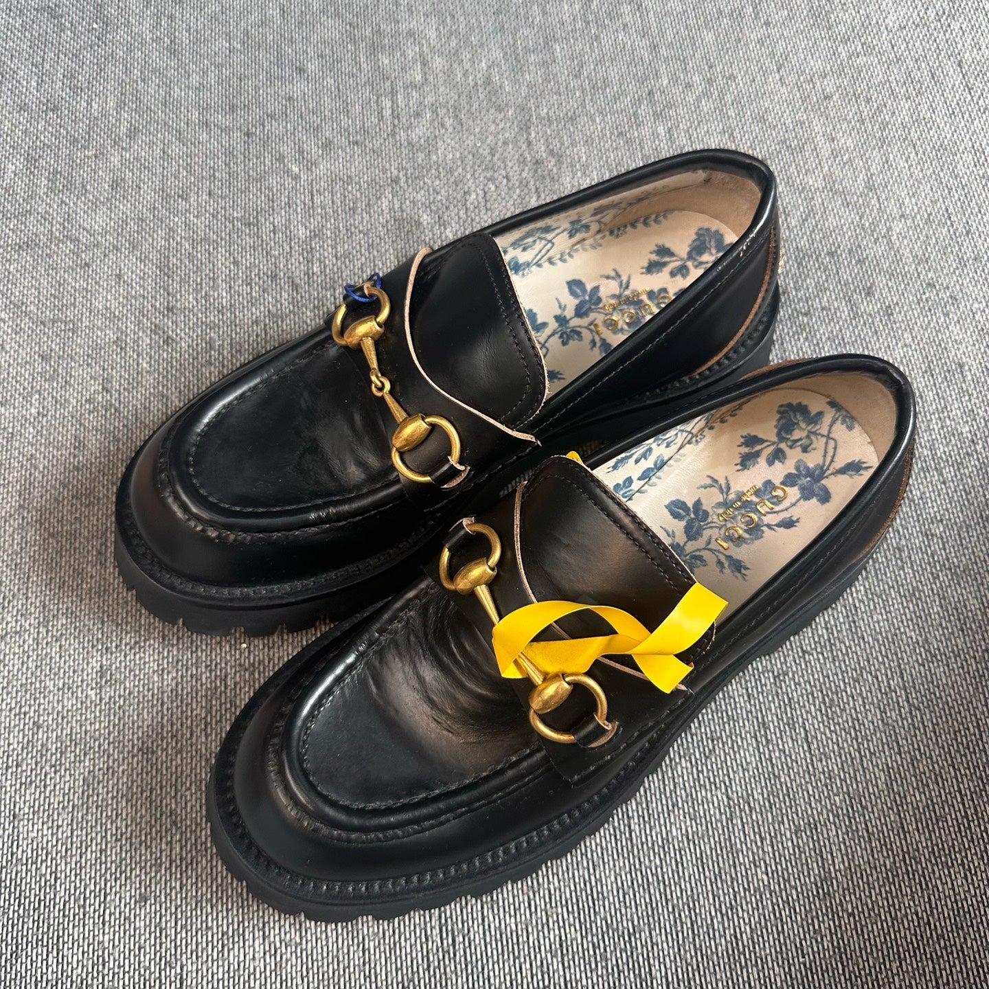 Gucci Gold Platform shoes