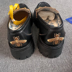 Gucci Gold Platform shoes