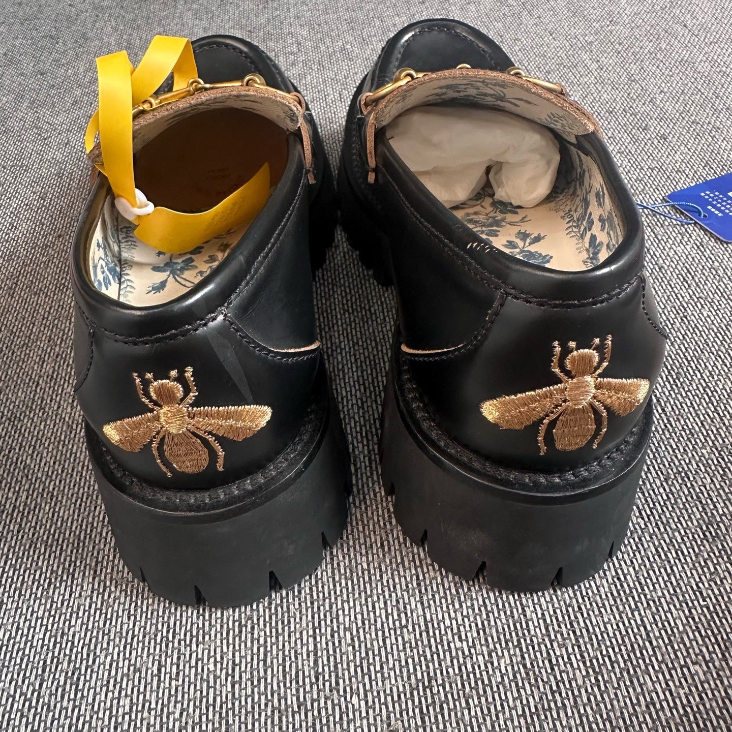 Gucci Gold Platform shoes