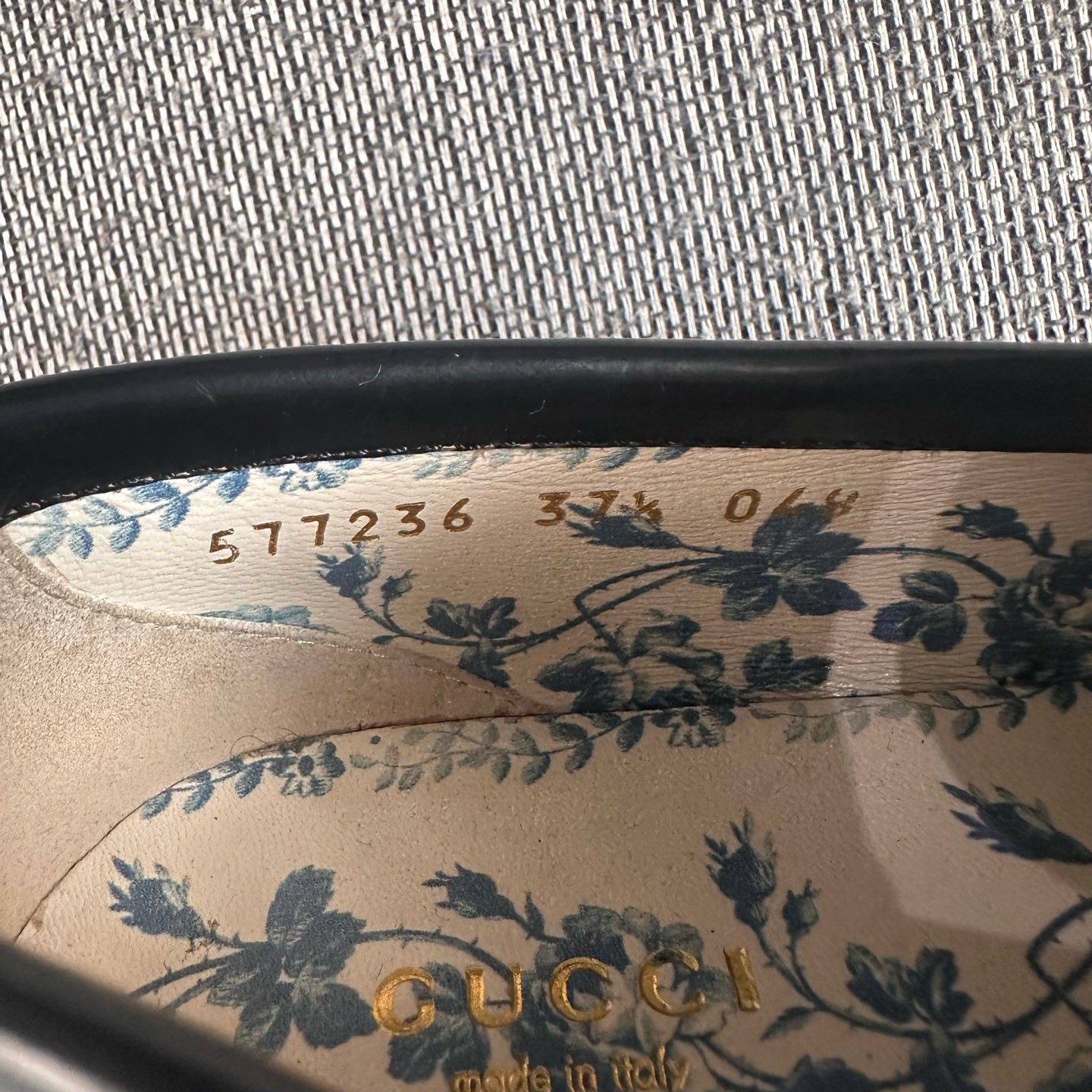 Gucci Gold Platform shoes