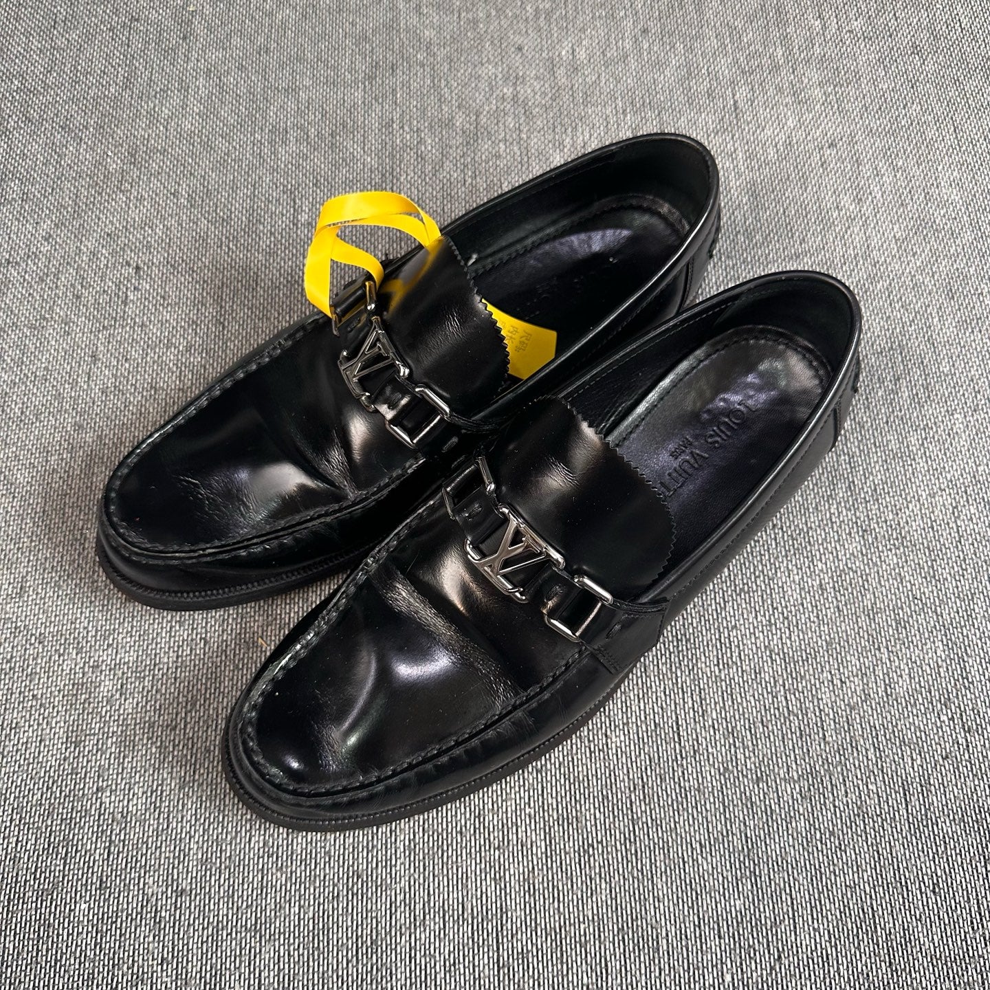 Louis Vuitton Leather Black Loafers