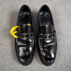 Louis Vuitton Leather Black Loafers