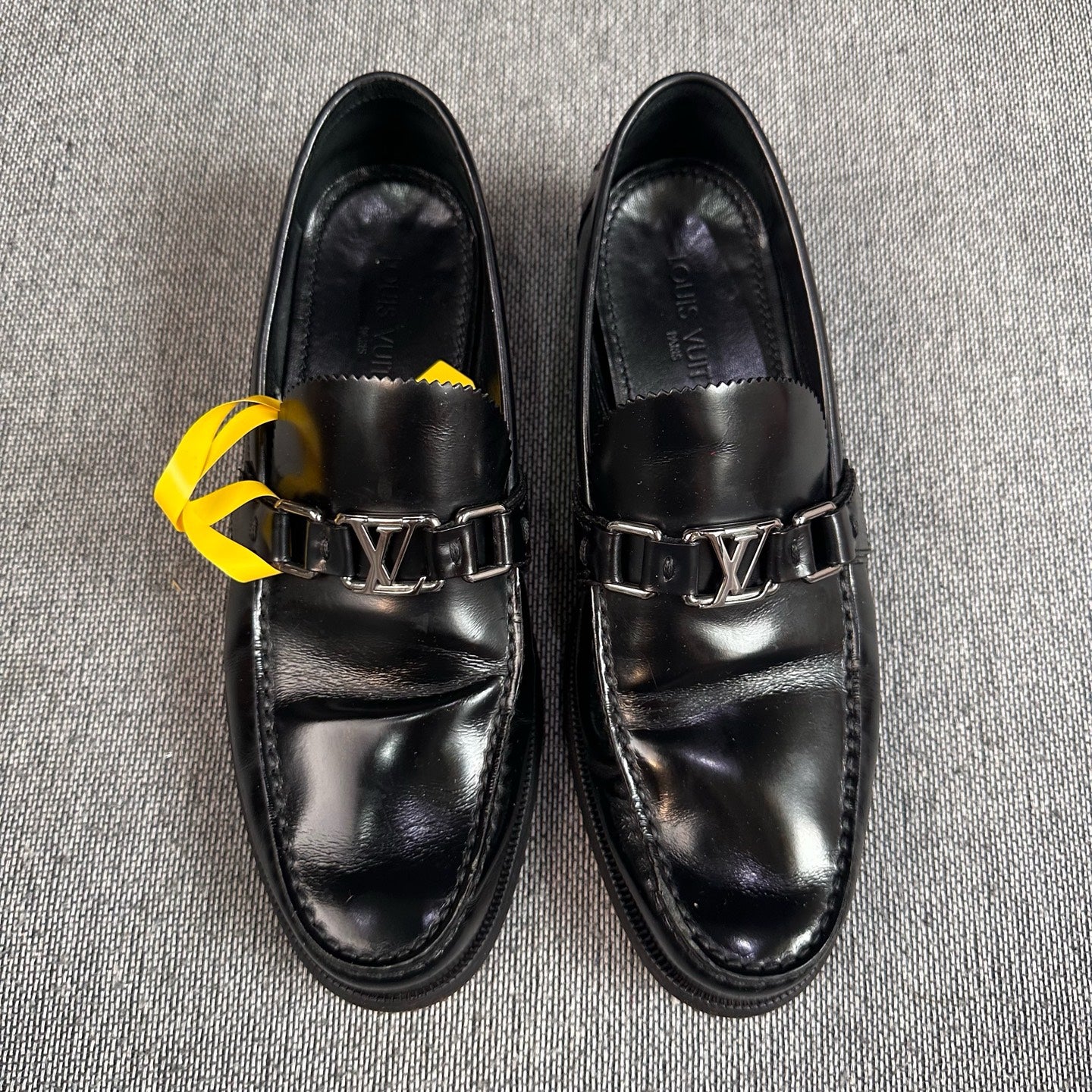 Louis Vuitton Leather Black Loafers
