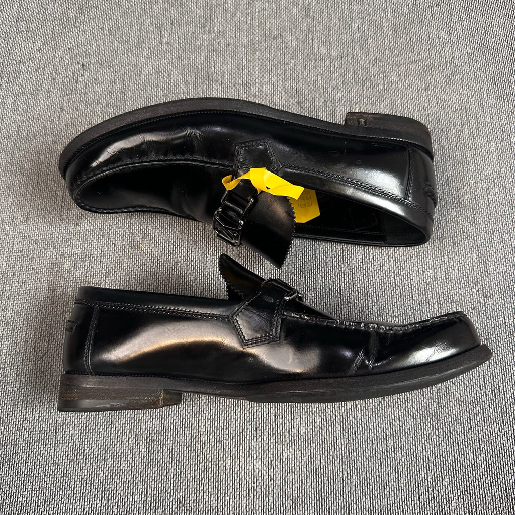 Louis Vuitton Leather Black Loafers