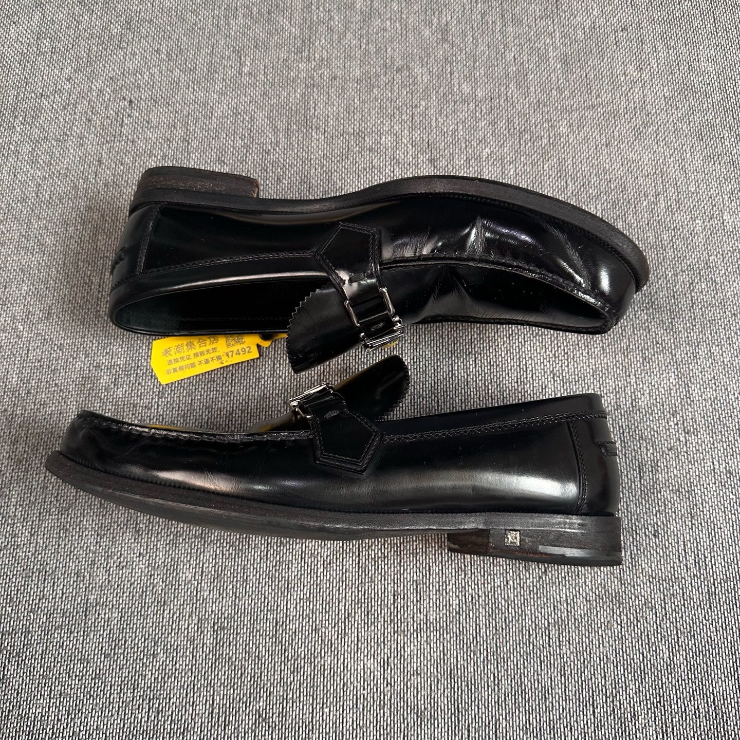 Louis Vuitton Leather Black Loafers