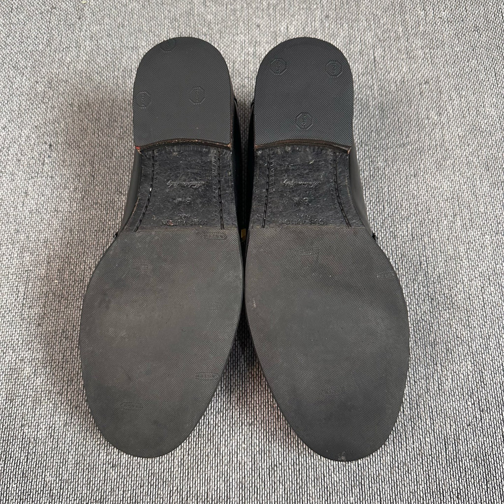 Louis Vuitton Leather Black Loafers