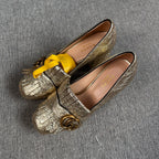 Gucci Metal Loafers