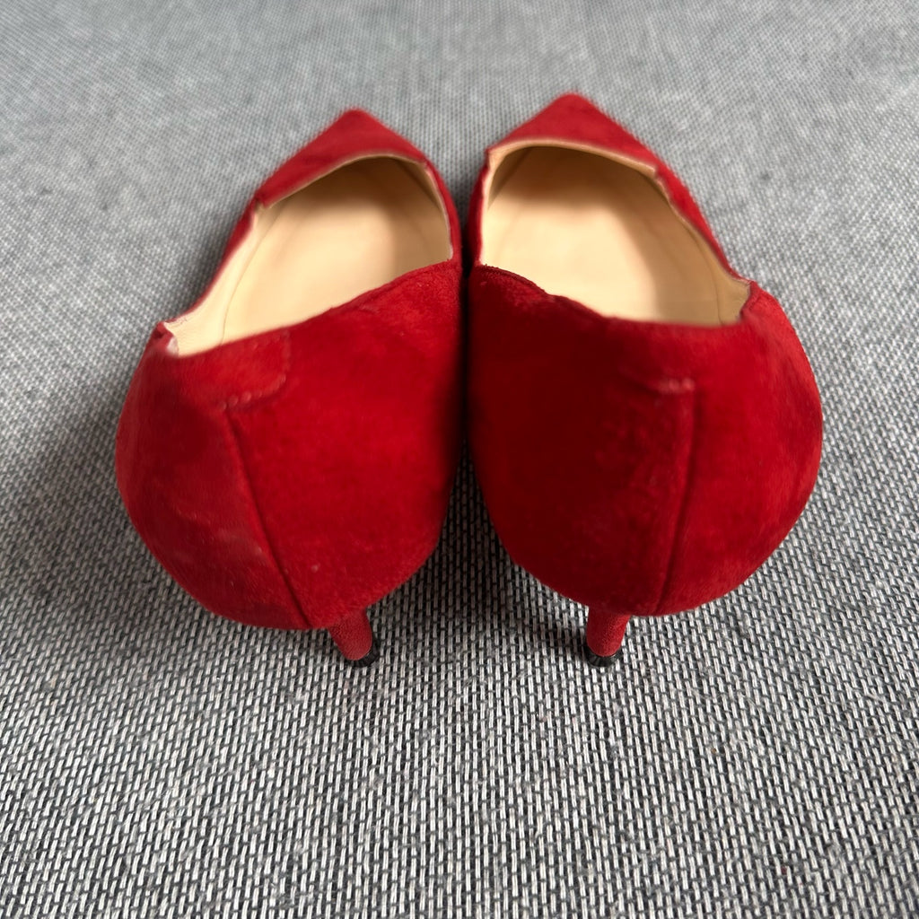 Jimmy Choo Alcantara Red High heels