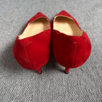 Jimmy Choo Alcantara Red High heels