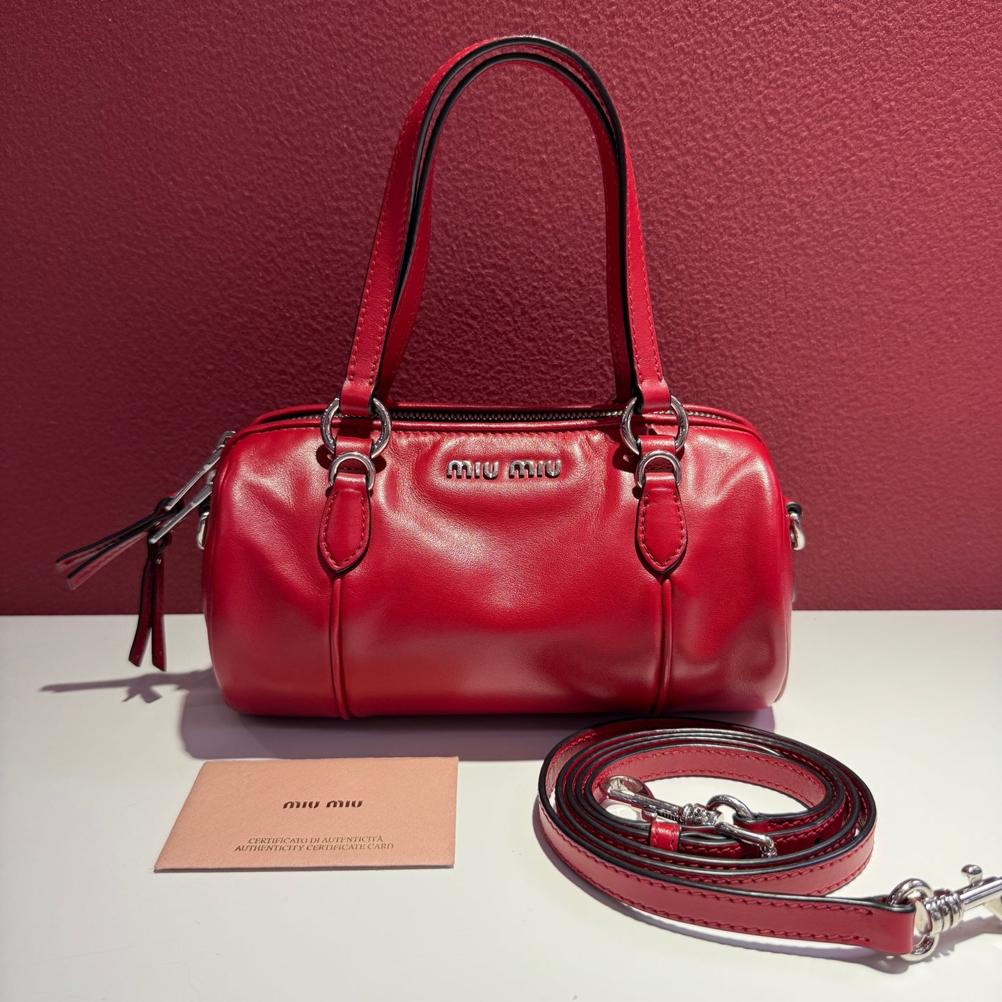 Miu Miu Red Crossbody TU 5BH152_2D3V_F068Z