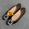 空白 Black Flat shoes