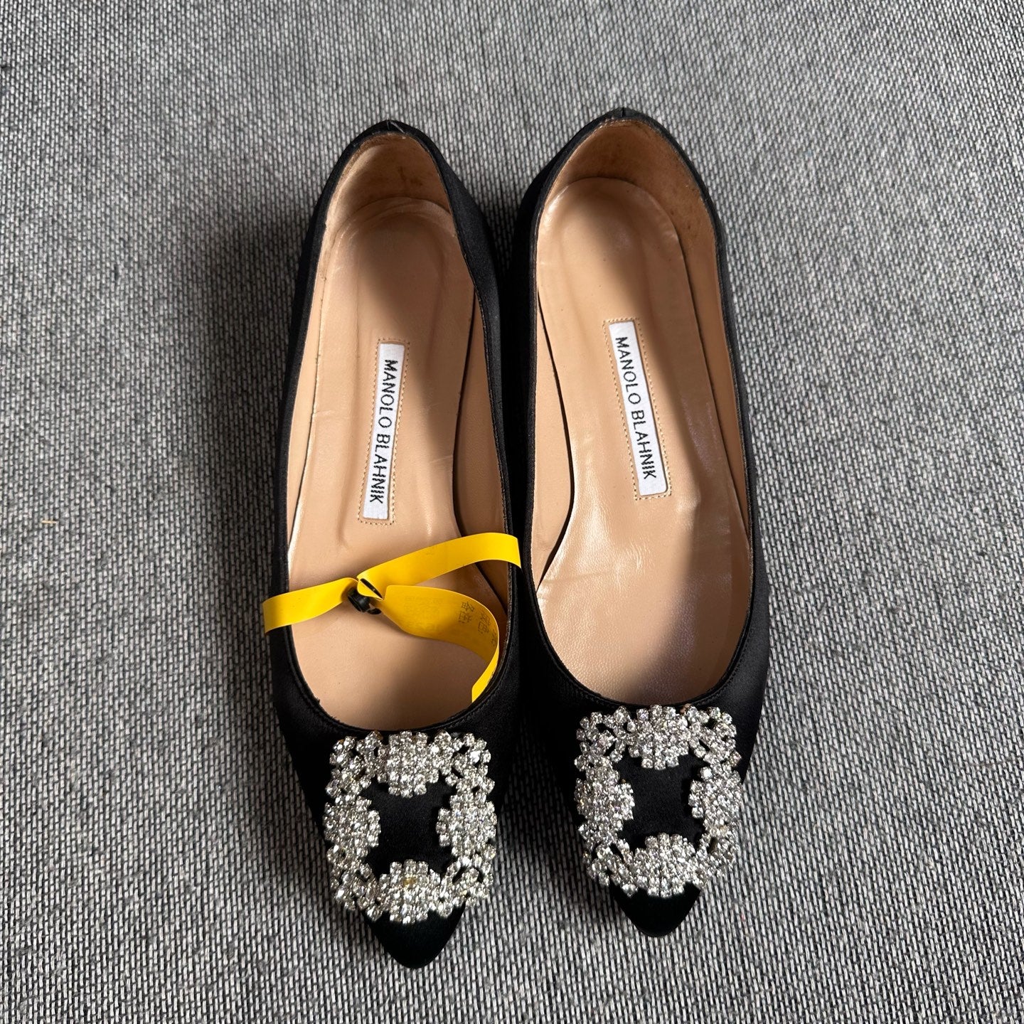 空白 Black Flat shoes