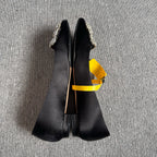 空白 Black Flat shoes