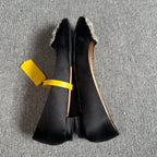 空白 Black Flat shoes