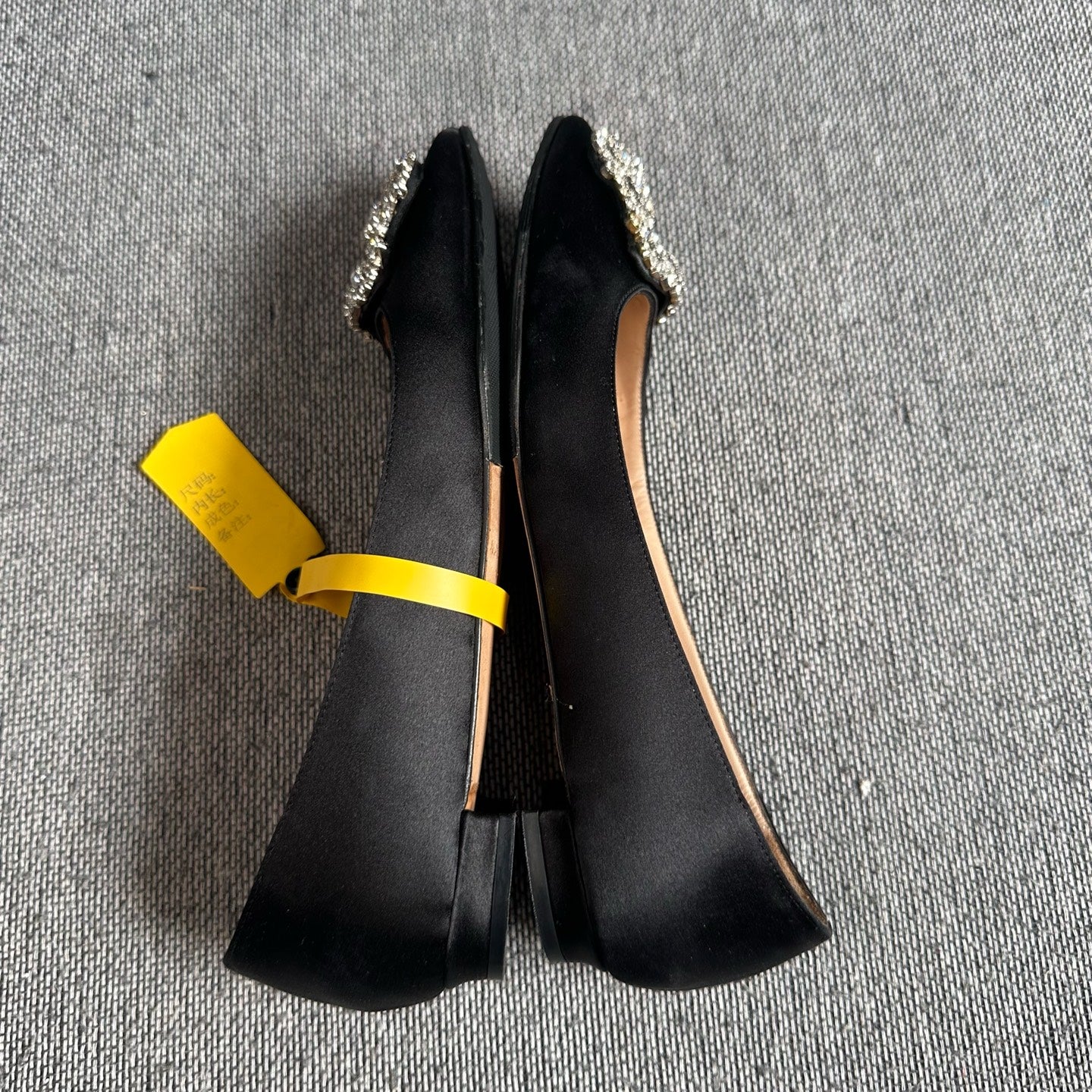 空白 Black Flat shoes