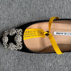 空白 Black Flat shoes