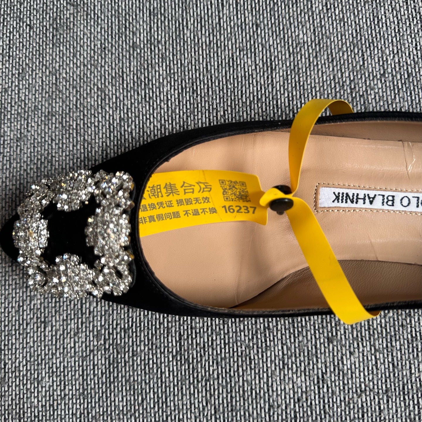 空白 Black Flat shoes
