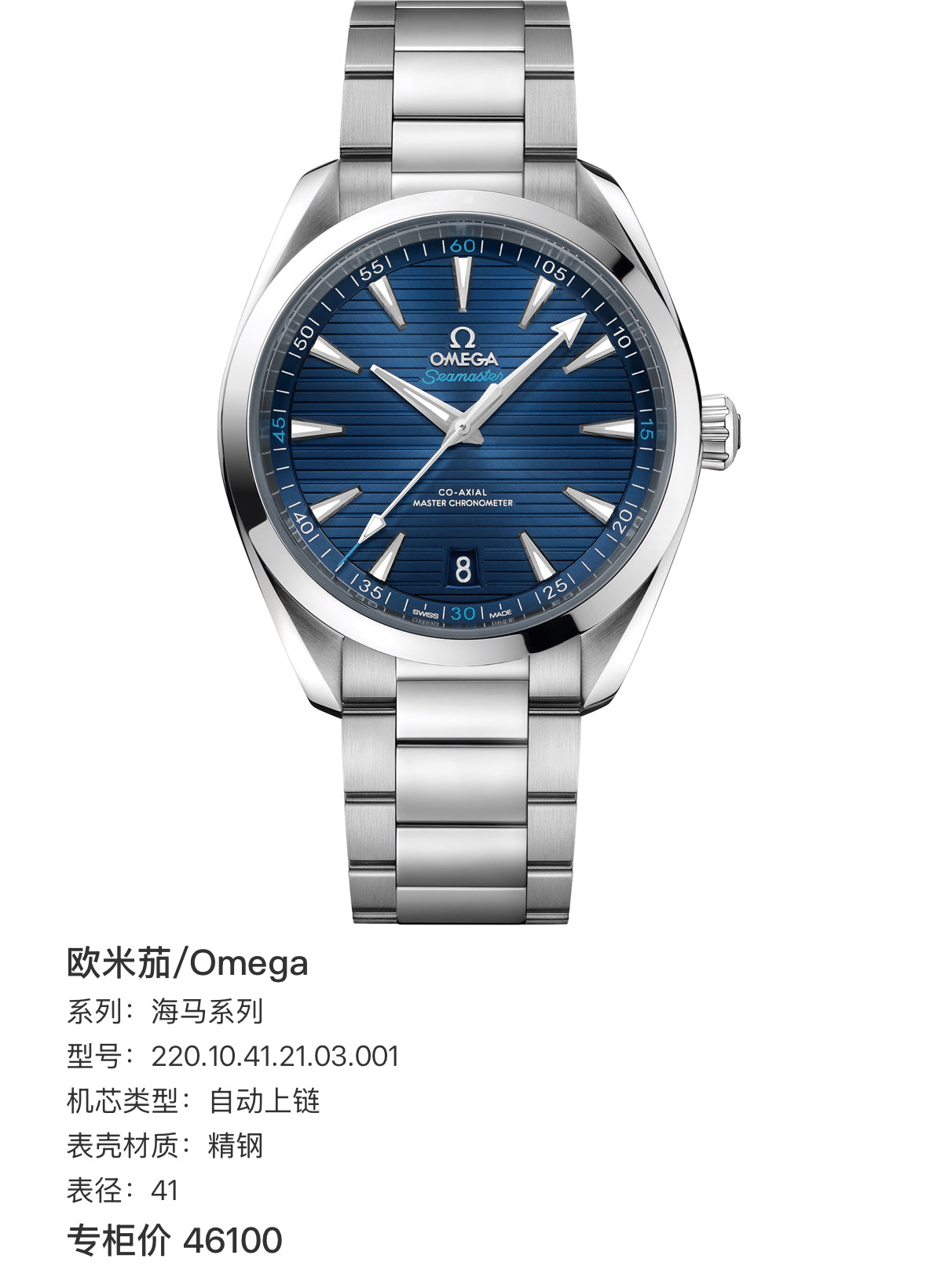 Omega Seahorse Series 41 220.10.41.21.03.001