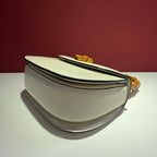 Gucci Gucci Bamboo 1947 Collection Small Bamboo-Handle Handbag White Crossbody 22 cm (width) x 14 cm (height) x 7 cm (depth) 863165AAGDM9250