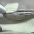 Gucci Gucci Bamboo 1947 Collection Small Bamboo-Handle Handbag White Crossbody 22 cm (width) x 14 cm (height) x 7 cm (depth) 863165AAGDM9250