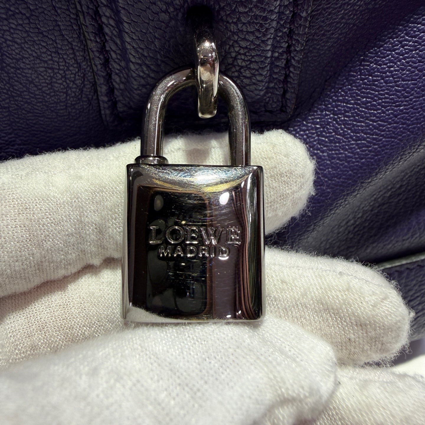 Loewe Purple Satchel